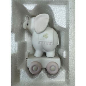 Precious Moments Year 4 Elephant Birthday Train Car May Your B-Day Be Gigantic